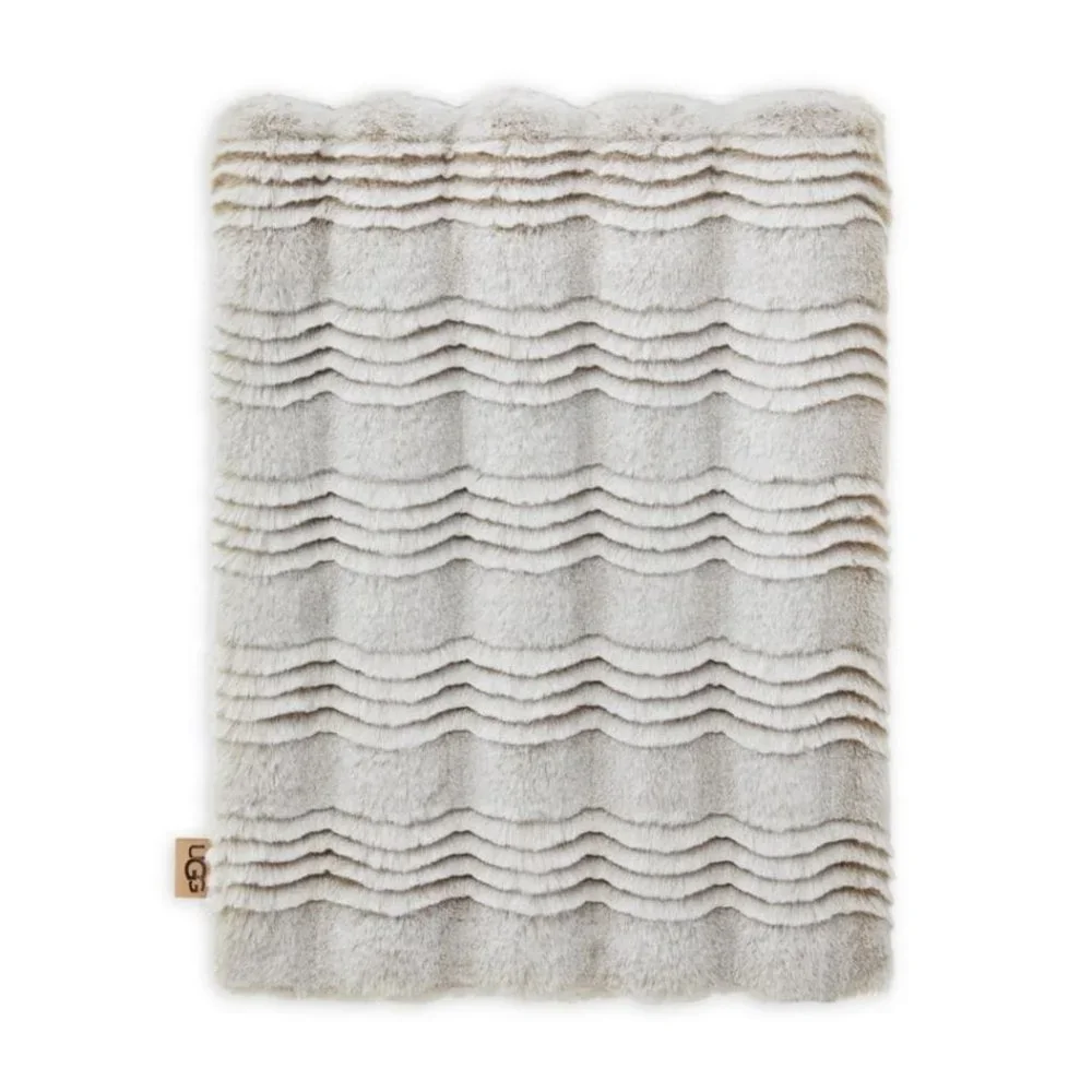 NWT UGG MARLI PLUSH 50 X 70‎ THROW BLANKET GRAY